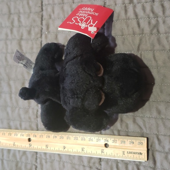 Russ Berrie "Gunther" Black Lab small stuff animal - Picture 4 of 4